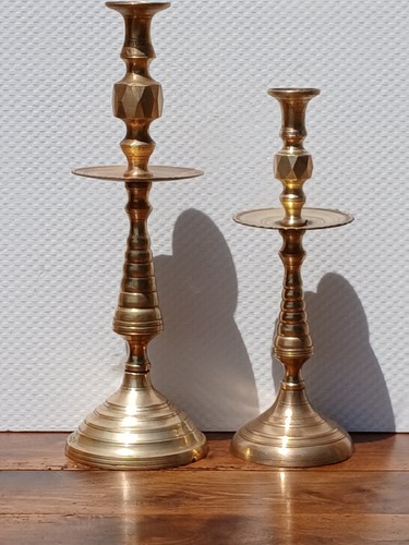 Paire chandeliers bronze - paire, en