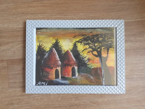 Tableau paysage africain - paysage,