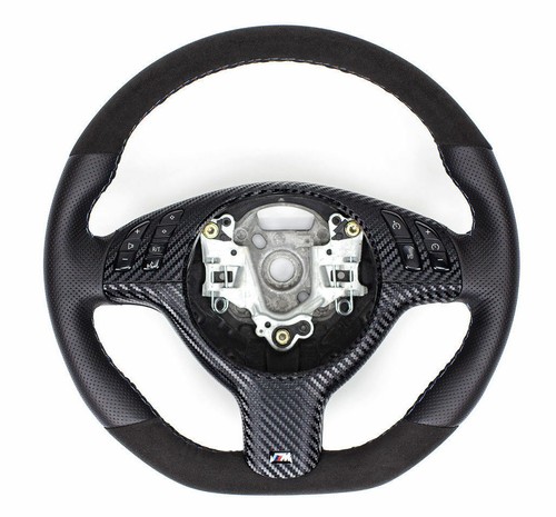 Volant cuir alcantara aplati - cuir,