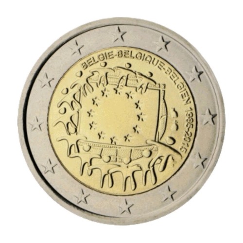 Unc belgique 2015 drapeau - 2€,