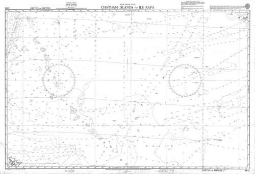 Carte marine île rapa - carte, l'Île
