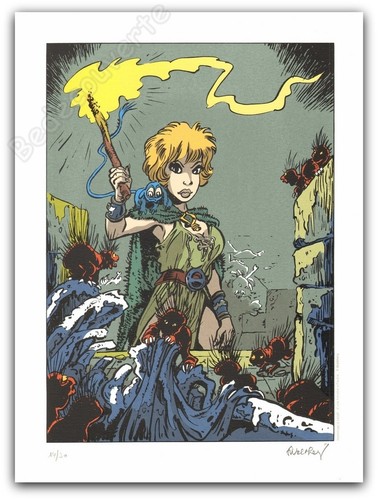 Affiche sérigraphie walthéry - affiche,