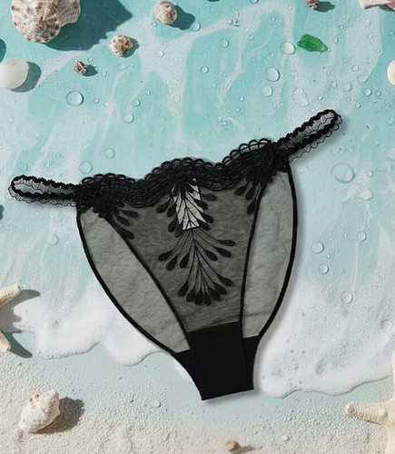 Culotte noire dentelle - culotte,