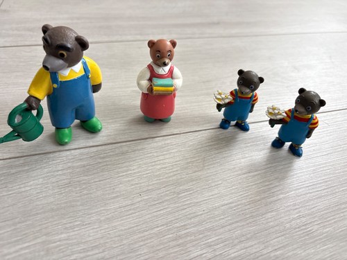 Figurine vintage famille ours - figurine,