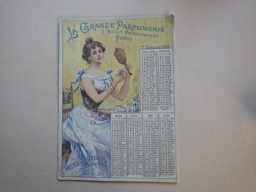 1898 publicité calendrier - 1898.publicité,