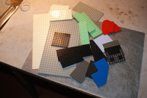 Lot plaques base lego - de,