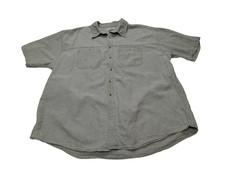 Chemise hawaïenne L.L. Bean verte pâle manches courtes taille XL #610 hawaienne