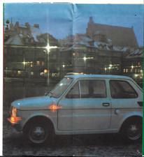 Polski-Fiat 126p 1978 Export Markets Foldout Sales Brochure In French