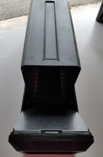 Posso Media Box Storage System 12 Slanted slots Black/Black