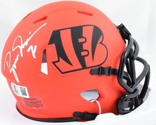 Boomer Esiason Autographed Bengals Rave Speed Mini Helmet- Beckett W Hologram