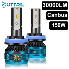 Kit 2x Ampoules H7 LED CANBUS CSP 1860 ANTI-ERREUR 6000K 150W 30000LM AUTO MOTO