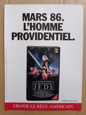VHS TRADE AD -  LE RETOUR DU JEDI - STAR WARS - PUB VHS