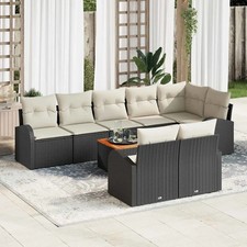 Ensemble de canapé de jardin 9 pcs Mobilier d'extérieur Lounge Modulaire vidaXL 