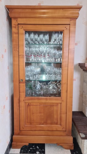 Meuble vitrine merisier - vitrine, en