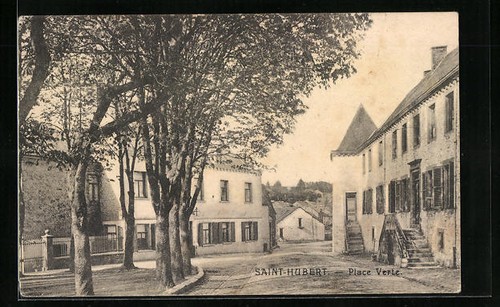 Cpa saint hubert place - cpa, verte