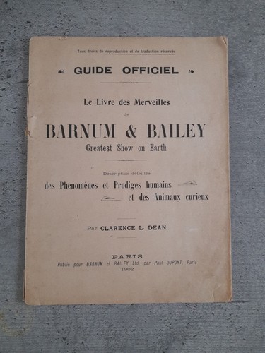 Barnum bailey 1902 ancien - barnum,