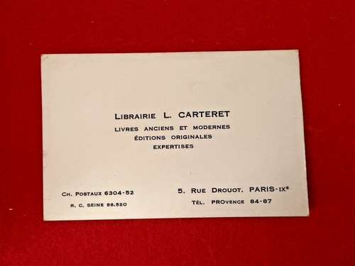 Cv5 carte visite - cv5-carte, visite-librairie
