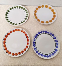 Lot De 4 Anciennes Assiettes A