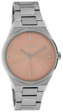 OOZOO Timepieces unisex silver & pink watch C10341