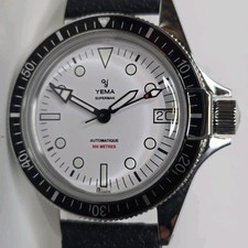 YEMA Superman 500 Dato White Dial Heritage Bracelet 39mm YSUP23A39-BMS
