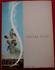 Vintage Sabena Revue Airline Magazine Rome Italy Issue Great Ads/Photos 1963