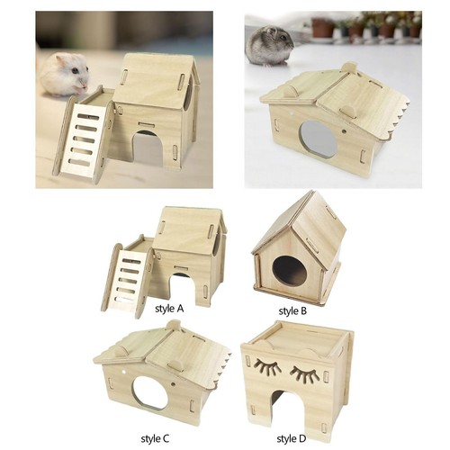 Maison bois pour hamster - en,