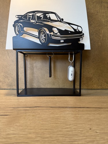 Porte clés mural métal - métal, noir
