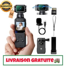 Caméra Corporelle 5K Sport Rotative 270° EIS HD Micro Externe Vidéo Vlog...