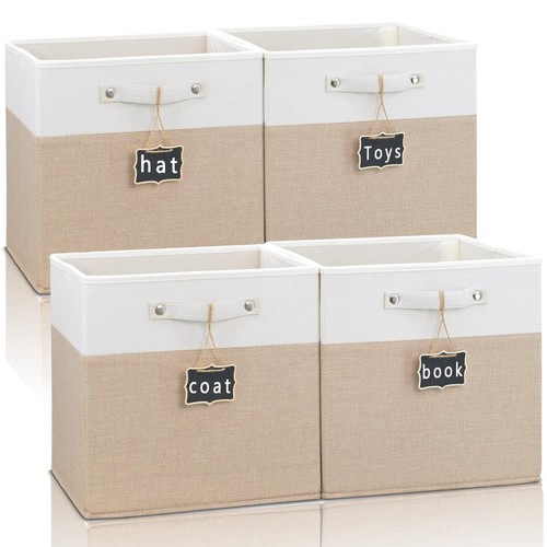 Foldable fabric storage cubes - fabric,