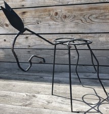 Vintage 1950 Iron Design Garden Pot Plant Door