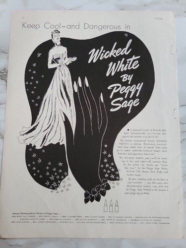 1939 peggy sage - sage, white