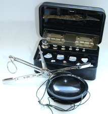 Vintage USSR Soviet Pharmacy Balancing Scales With The Full Set Of Weights