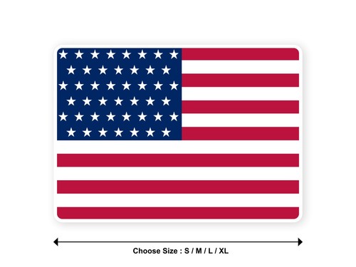 Sticker drapeau usa etats unis - sticker,