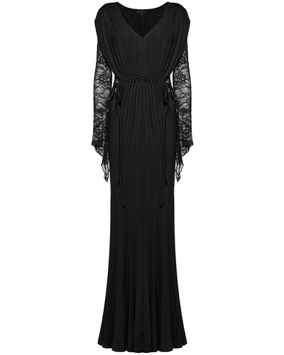 Robe maxi gothique - gothique, manches