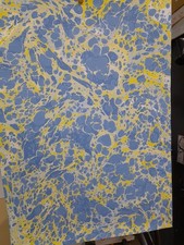 Papier marbré à la cuve de