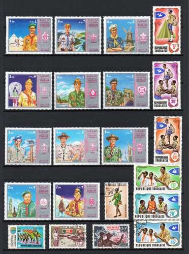 Lot timbres thématique - lot,