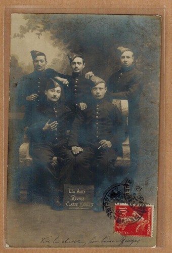 Cpa carte photo militaire 46e - cpa,