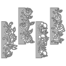 4 Pcs Gabarits De Gaufrage