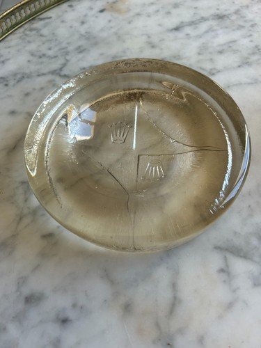 Rolex empty pocket ashtray - pocket, or