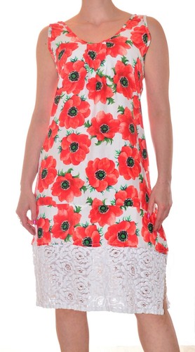 Robe sans manches fluide - robe,