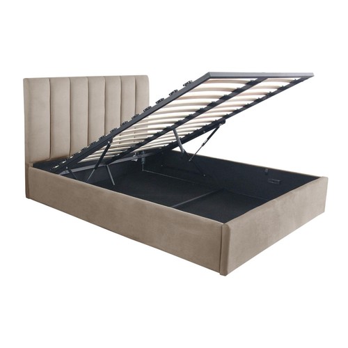 Lit coffre design velours - coffre,