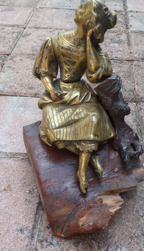 Statue femme bronze - statue, 1830