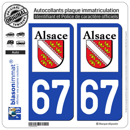 Stickers autocollant plaque - 2,