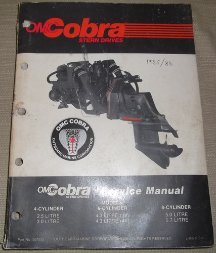 Omc cobra 1985 1986 moteurs - omc,