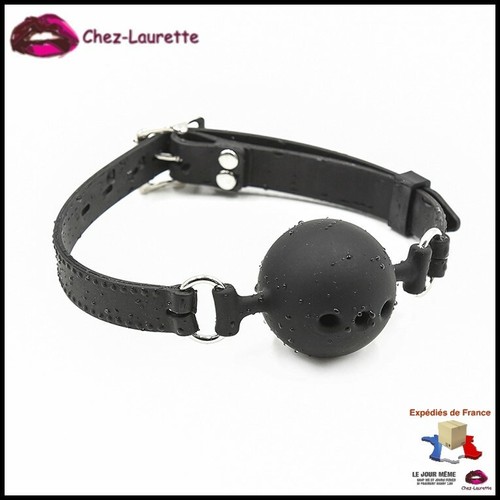 Bâillon boule silicone bdsm - bâillon,