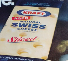 Vintage Ad Kraft Aged Natural Swiss Cheese Sliced We're Proud Of Age 6 Months