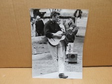 JOHNNY HALLYDAY playing guitar photograph circa 1960-65