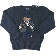 Polo Ralph Lauren Pull Enfant polo Bear Bleu Marine 6 Ans Neuf/  BNWT RRP 239€