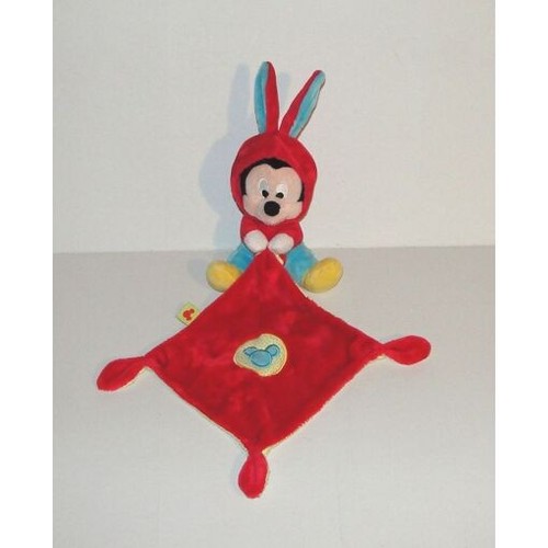 Doudou mickey deguise lapin - doudou,