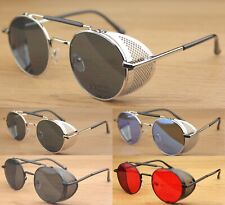 Lunettes De Soleil Steampunk Rondes Pour Femmes Et Hommes UV400 Mode Hippie